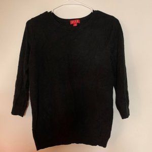 ELLE Black Dot Textured Pullover